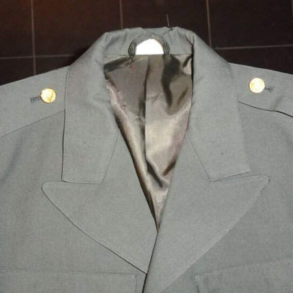 sz40R ARMY DRESS GREEN CLASS A UNIFORM JACKET MSG RANK 4TH ID PATCH LD 1034 - Picture 10 of 12